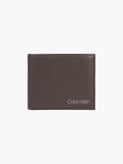 Calvin Klein Táskák & Kiegészítők HU728486 | Calvin Klein Bőr Billfold Férfi Pénztárca Sötét Barna